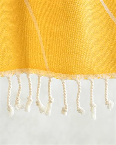 Sunrise Пештемал С Десен, Памучен, Жълто-Бежово, 90 X 150 Cm