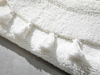 Sunrise Постелка За Баня Памучен, Екру, 90 X 90 Cm