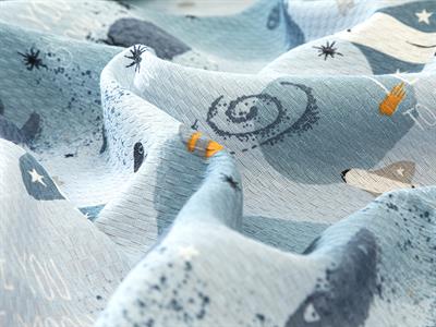 Super Plane Детски Комплект Лятно Одеяло Отпечатан, Синьо, 150 X 200 Cm