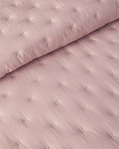 Swanky Комплект Кувертюра За Легло Единичен С волан 160x220 см Розов