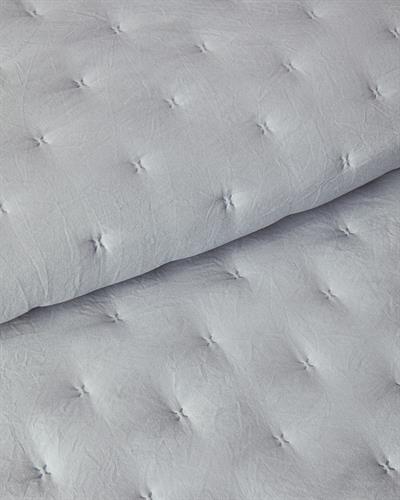Swanky Комплект Кувертюра За Легло Кралски размер С волан 240x220 см Сив