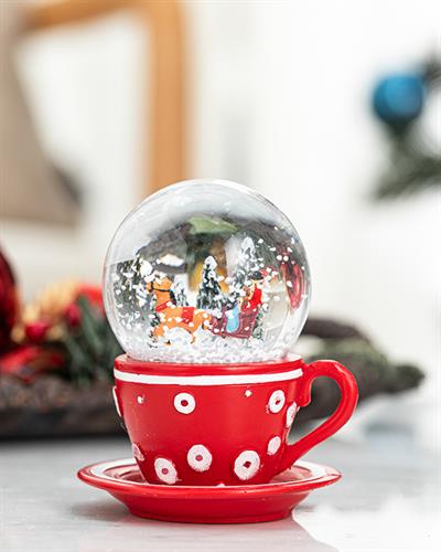 Sweet Cup Снежно Кълбо Червено, 7,5X7X8,9 Cm