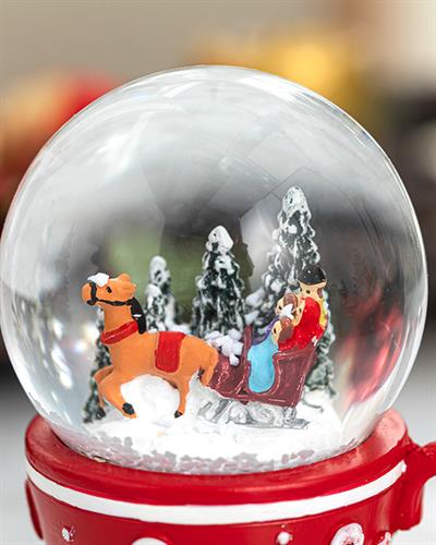 Sweet Cup Снежно Кълбо Червено, 7,5X7X8,9 Cm