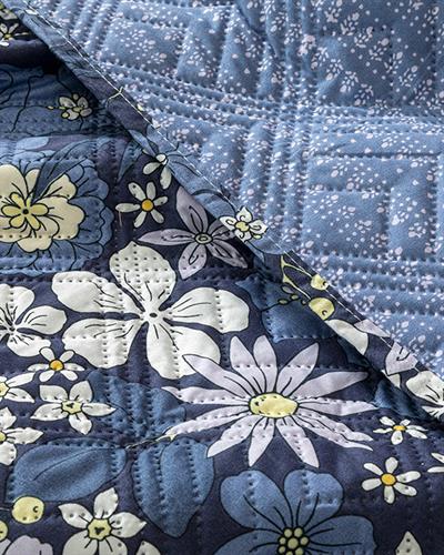 Sweet Daisies Многофункционално По Единичен Размер, Синьо, 160 X 220 Cm