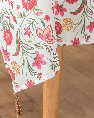 Sweet Flowers Покривка За Маса С пискюли Полипамук 150x220 см Шарен