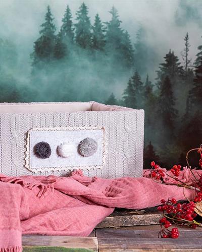 Sweet House Кошница 33x23x14 cm Бял