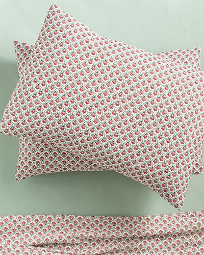 Sweet Tulips Кълъфка За Възглавница 2Бр., Лесно За Гладене, Тъмно Розово, 50 X 70 Cm