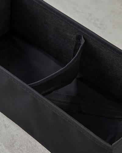 Sylvia Органайзер С 2 отделения 28x14x10 см Черен