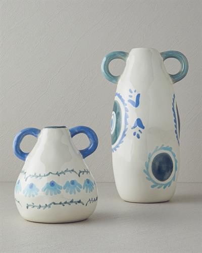 Sylvia Ваза Каменна керамика 20x15,5x35 см. Многоцветен