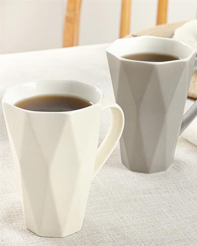 Talia New Bone 2 Set Cup 350 ml White-Gray