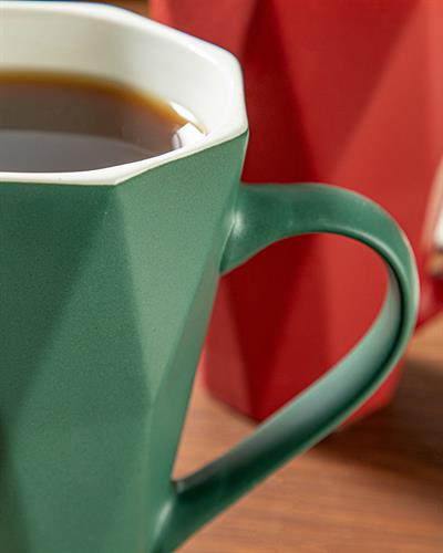 Talia Чаша 2 бр. New Bone 350 мл.. Червен - Зелен