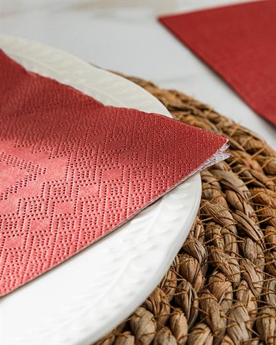 Tangerine Хартиени Салфетки 20 бр. Хартия 33x33 см Теракота