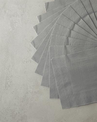 Tangerine Хартийни Салфетки 20 Бр., Хартия, Сиво, 33 X 33 Cm