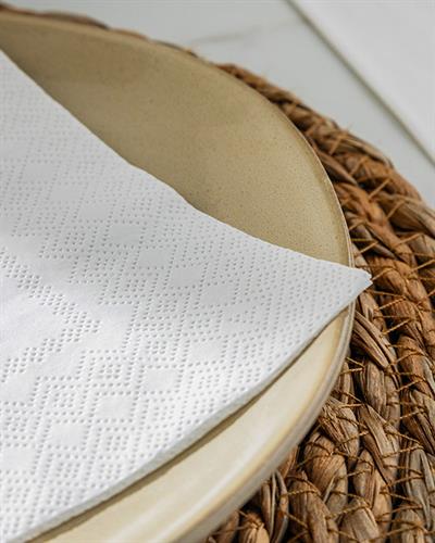 Tangerine Хартийни Салфетки 20 Бр., Хартия, Бяло, 33 X 33 Cm