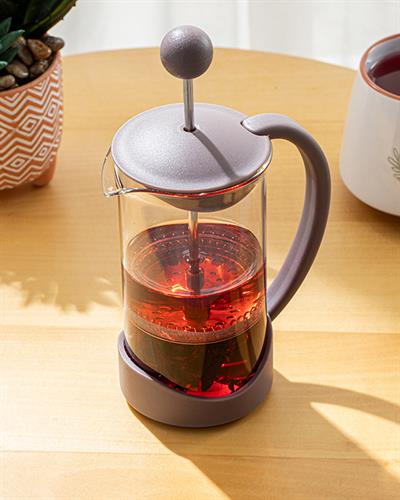 Tapis Френч Прес Borosilkat Стъкло, Тъмно Розово, 350 Ml