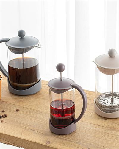 Tapis Френч Прес Borosilkat Стъкло, Сиво, 800 Ml