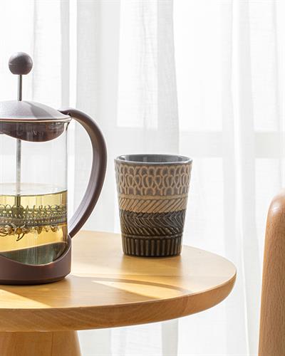 Tapis Френч Прес Borosilkat Стъкло, Тъмно Розово, 800 Ml