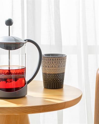 Tapis Френч Прес Borosilkat Стъкло, Сиво, 800 Ml