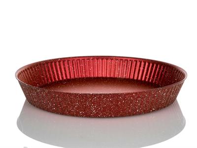 Tartan ФОРМА ЗА КЕКС Кръгла Гранит 29 cm Claret Red