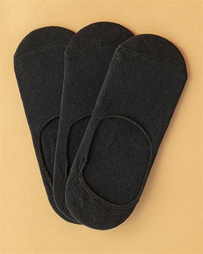 Cotton 3-set Women Ballet Socks 36-40 Black