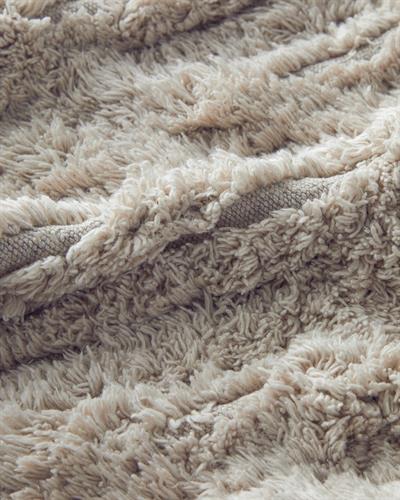 Tassel Check Постелка За Баня С пискюли Памучен 50x80 см Бежов