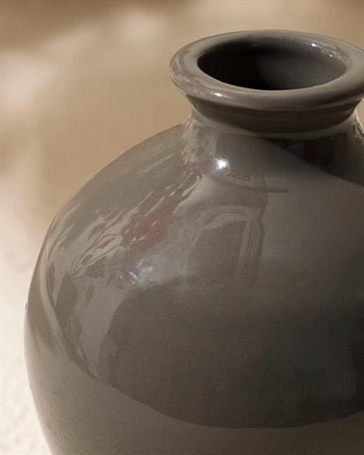 Teaser Ваза Каменна керамика 7,6x 7,6x 8,6 см Сив