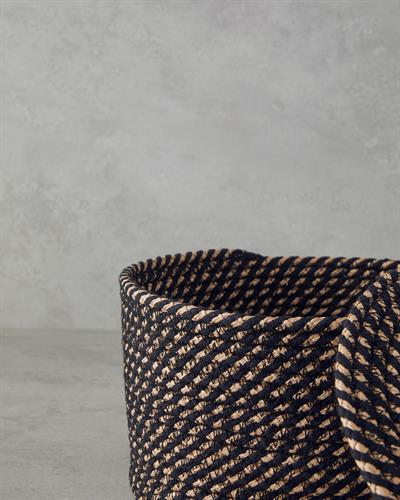 Terra Кутия За Съхранение 18x8 см Натурален - Черен