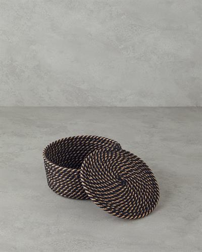 Terra Кутия За Съхранение 18x8 см Натурален - Черен