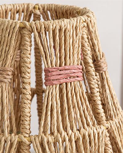 Terra Wicker Lantern 20x16x32 cm Beige