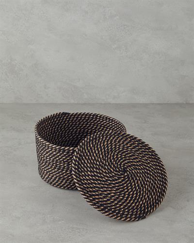 Terra Кутия За Съхранение 22x12 см Натурален - Черен