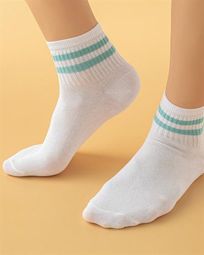Tess Cotton Women Single Sports Socks 36-40 White