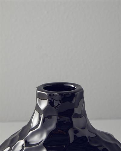 Tessa Ваза Керамика 14x12,7x15,5 см Черен