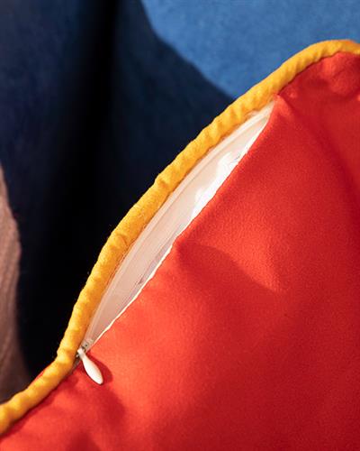 Tesselation Пълнена Възглавница Отпечатан, Червено, 45 X 45 Cm