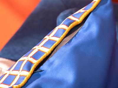 Tesselation Голяма Декоративна Възглавница С щампа 70x70 см Морскосин