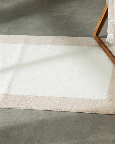 Tetra Постелка За Баня Памучен, Бежово-Екрю, 60 X 90 Cm