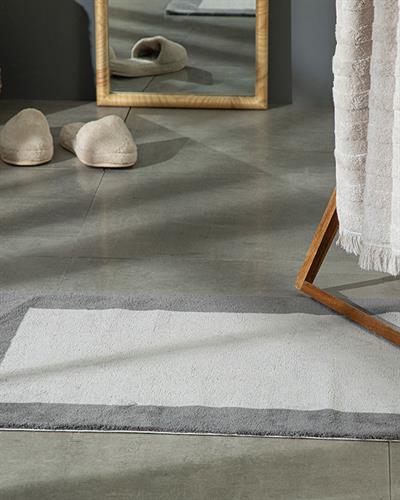 Tetra Cotton Bathroom Mat 60x90 cm Gray - Dark Gray