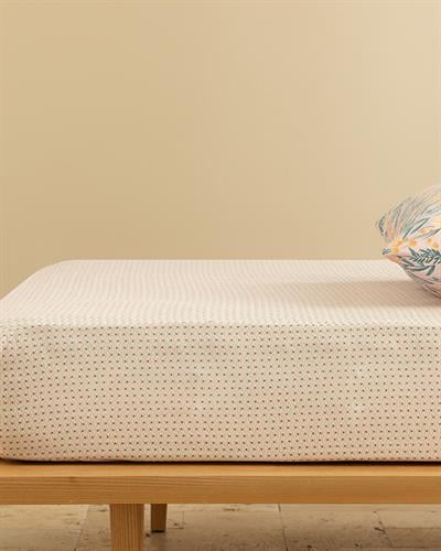 Tetrad Easy to Iron For One Person Fitted Sheet 100x200 cm Light Pink,