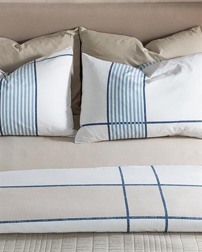 Textured Lines Easy Iron Double Person Duvet Cover Set 200x220 cm Beige