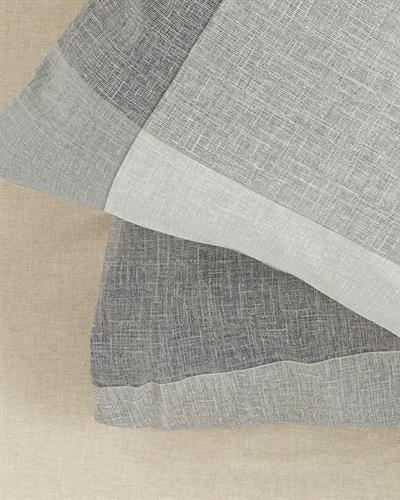 Textured Plaid Калъфка За Възглавница 2 бр. Памучен 50x70 см Сив