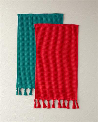 The Waffle Кърпа За Сушене Памук 30x50 см Зелен