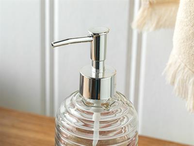 Thick Stripe ДОЗАТОР ЗА ТЕЧЕН САП 8x8x19 cm Transparent