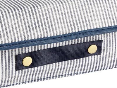 Thin Stripe КУТИЯ ЗА СЪХРАНЕНИЕ Полипропилен 30x23x11 cm Тъмно синьо