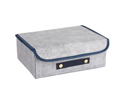 Thin Stripe КУТИЯ ЗА СЪХРАНЕНИЕ Полипропилен 30x23x11 cm Тъмно синьо