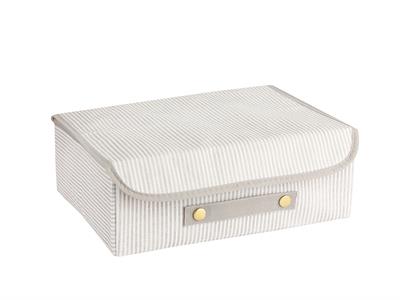 Thin Stripe КУТИЯ ЗА СЪХРАНЕНИЕ Полипропилен 30x23x11 cm Gray