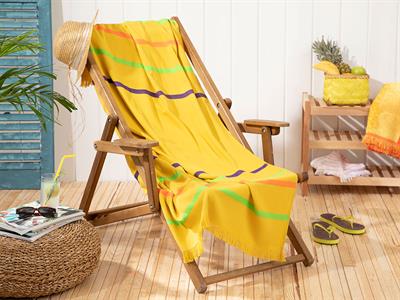 Thin Stripe ПЛАЖНА ХАВЛИЯ Памучен 80x150 cm Yellow.