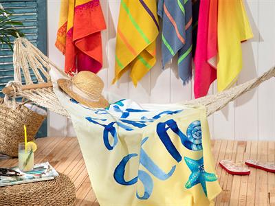 Thin Stripe ПЛАЖНА ХАВЛИЯ Памучен 80x150 cm Yellow.