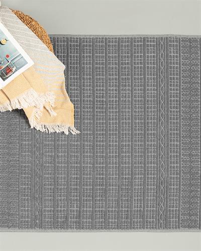 Thore Килим Памучен, Сиво, 120 X 180 Cm