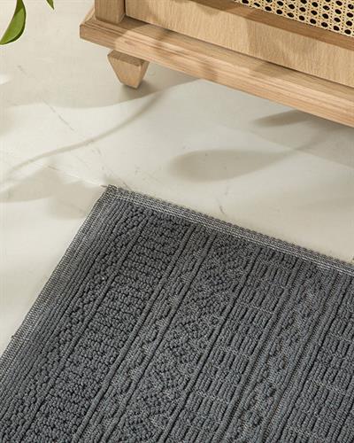 Thore Килим Памучен, Сиво, 50 X 80 Cm