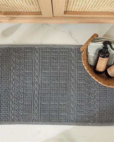 Thore Килим Памучен, Сиво, 50 X 80 Cm