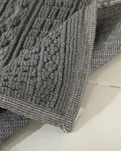 Thore Килим Памучен, Сиво, 60 X 100 Cm